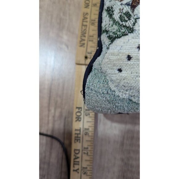 Decorative Holiday Puppy & Kitten Tapestry Pillow  15"x15" Christmas - Picture 5 of 5